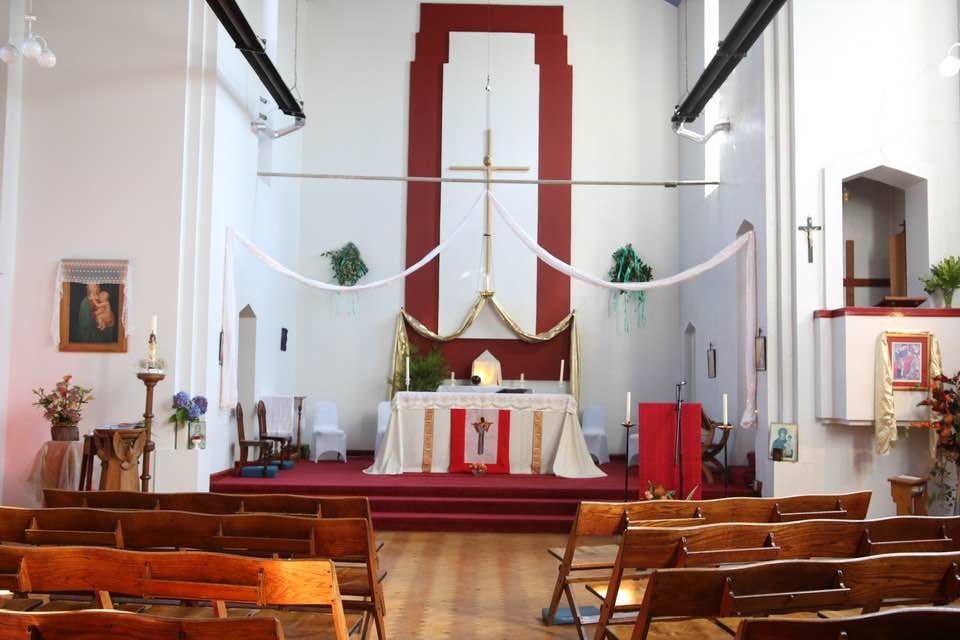 interior of church altar